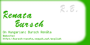 renata bursch business card